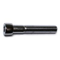 Midwest Fastener 1/4"-28 Socket Head Cap Screw, Chrome Plated Steel, 1-1/2 in Length, 10 PK 79748